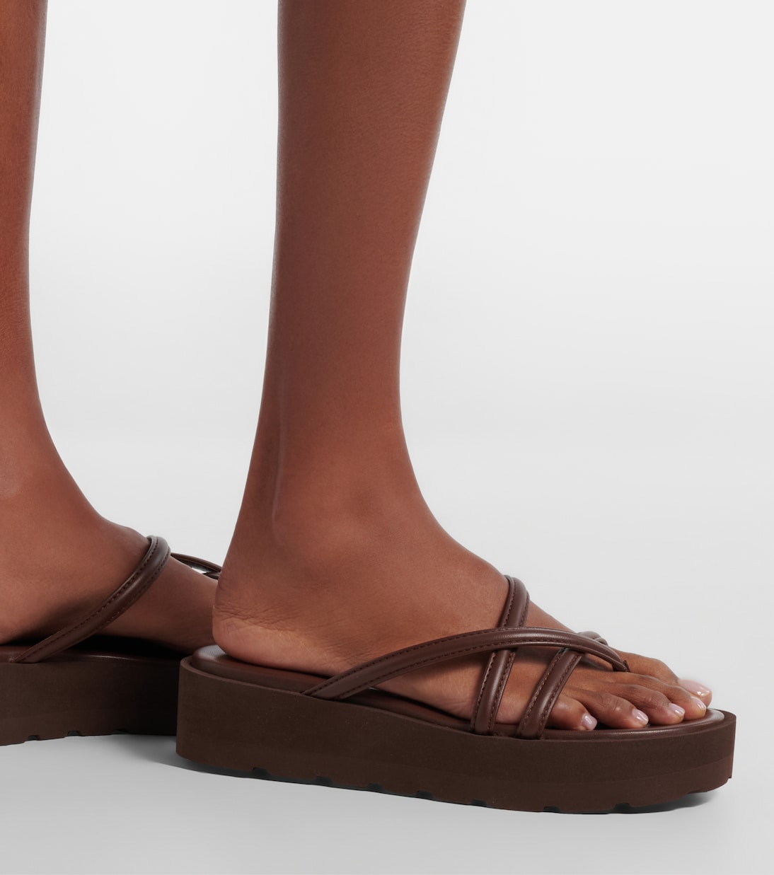 Leather platform sandals | Gianvito Rossi