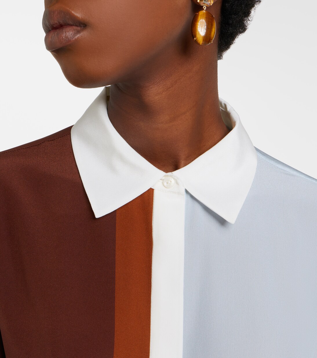 Marais colorblocked silk shirt | SIR