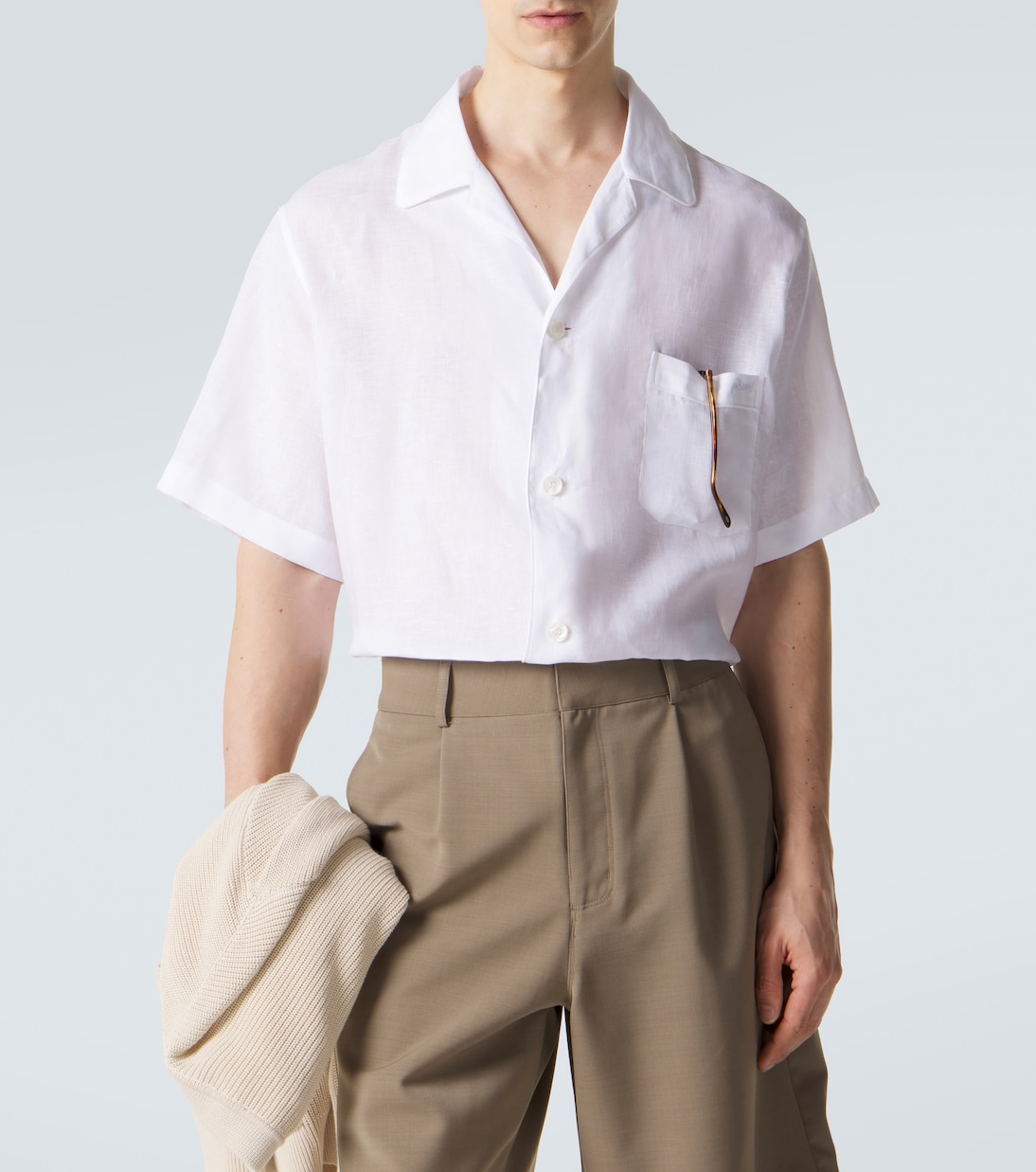 Camicia bowling in lino | Brioni