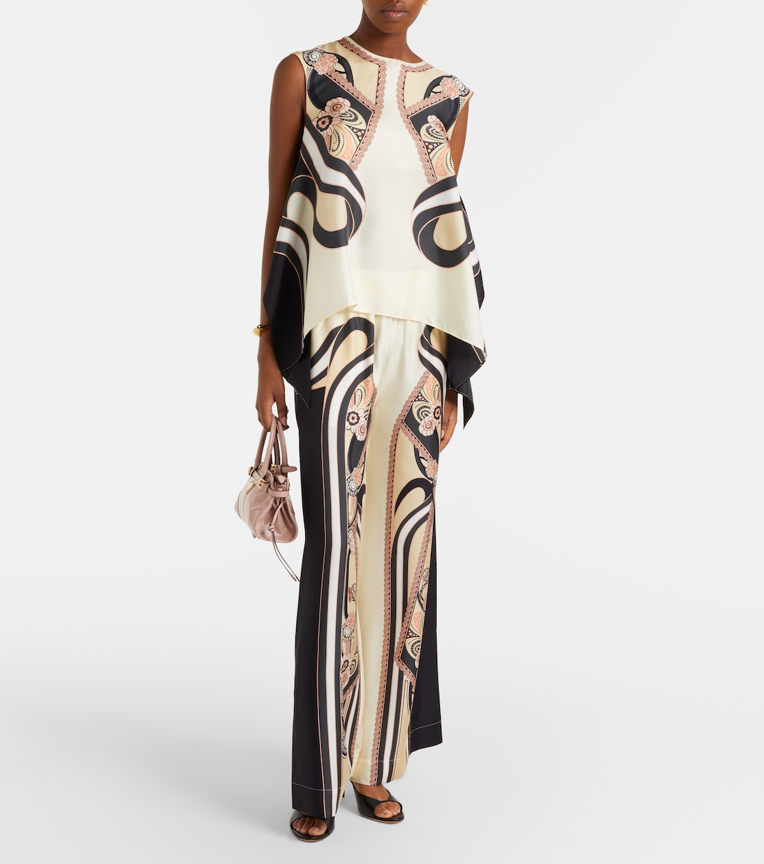 Top San Carlo aus Seiden-Twill | La DoubleJ