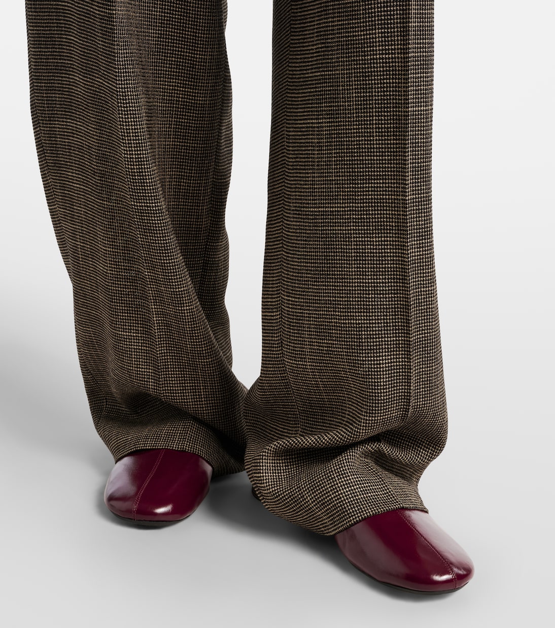 Gathered leather ballet flats | Phoebe Philo