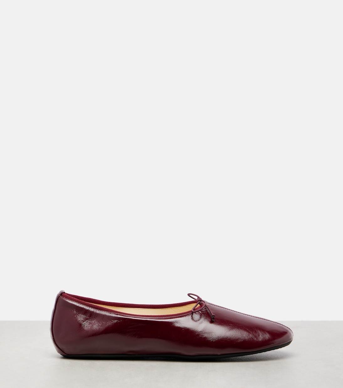 Gathered leather ballet flats | Phoebe Philo