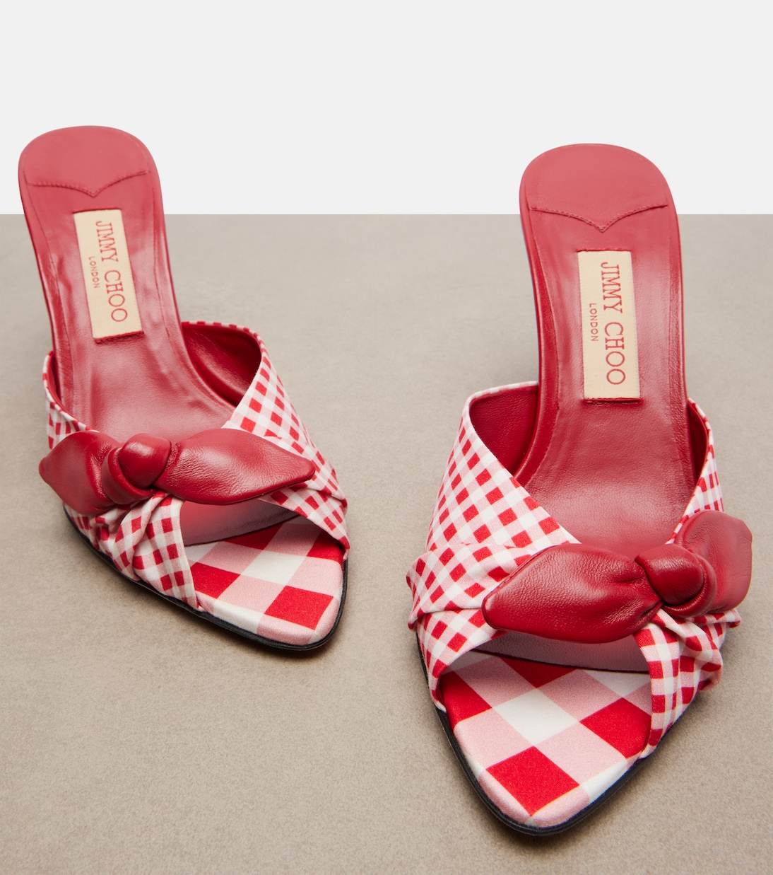 Mules compensées Livi à carreaux | Jimmy Choo