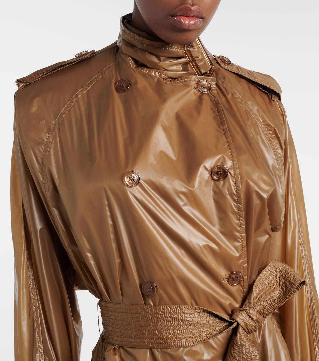 Tie-neck trench coat | Saint Laurent