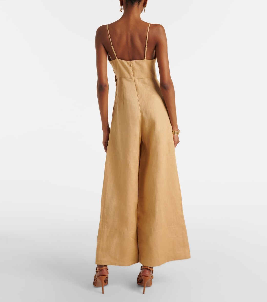 Combinaison en lin à appliqués floraux | Farm Rio