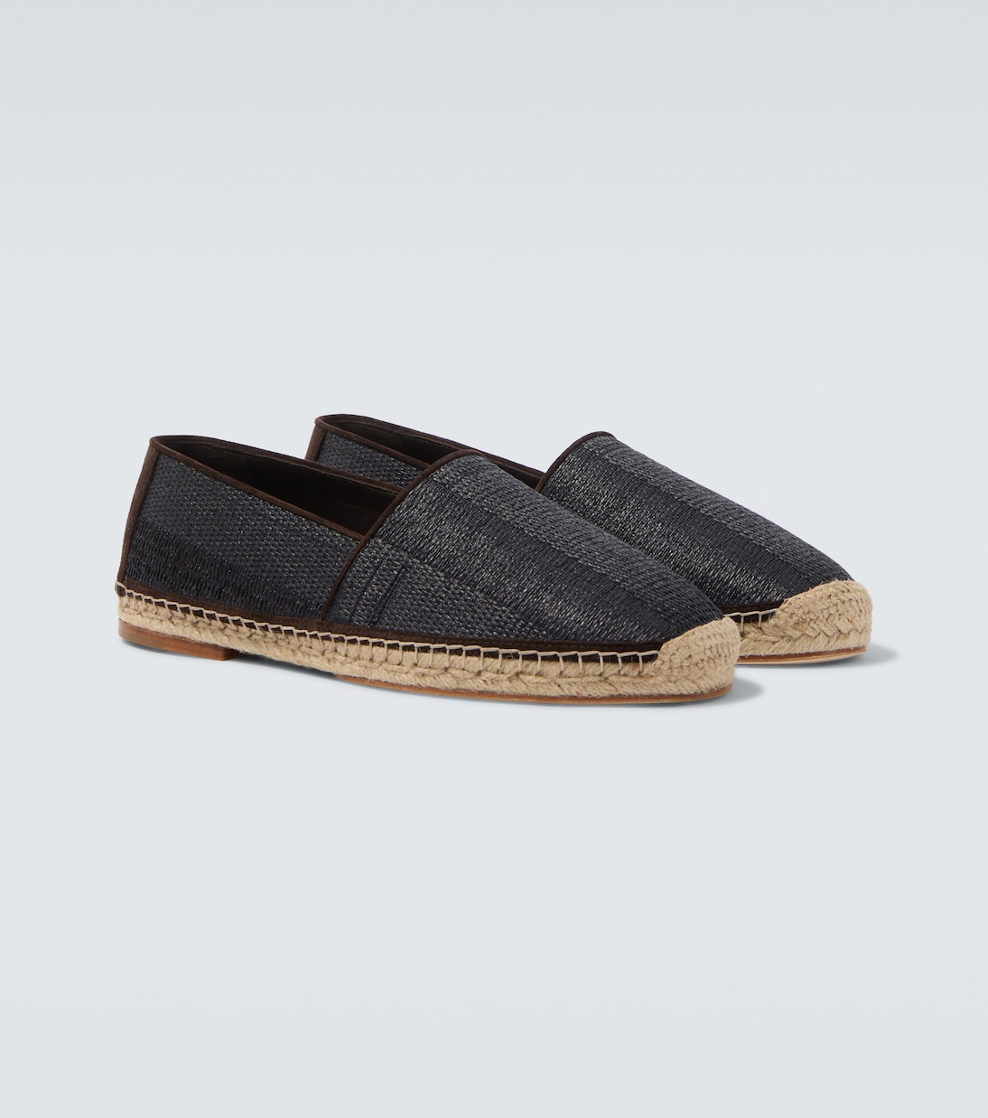 Suede-trimmed espadrilles | Brunello Cucinelli