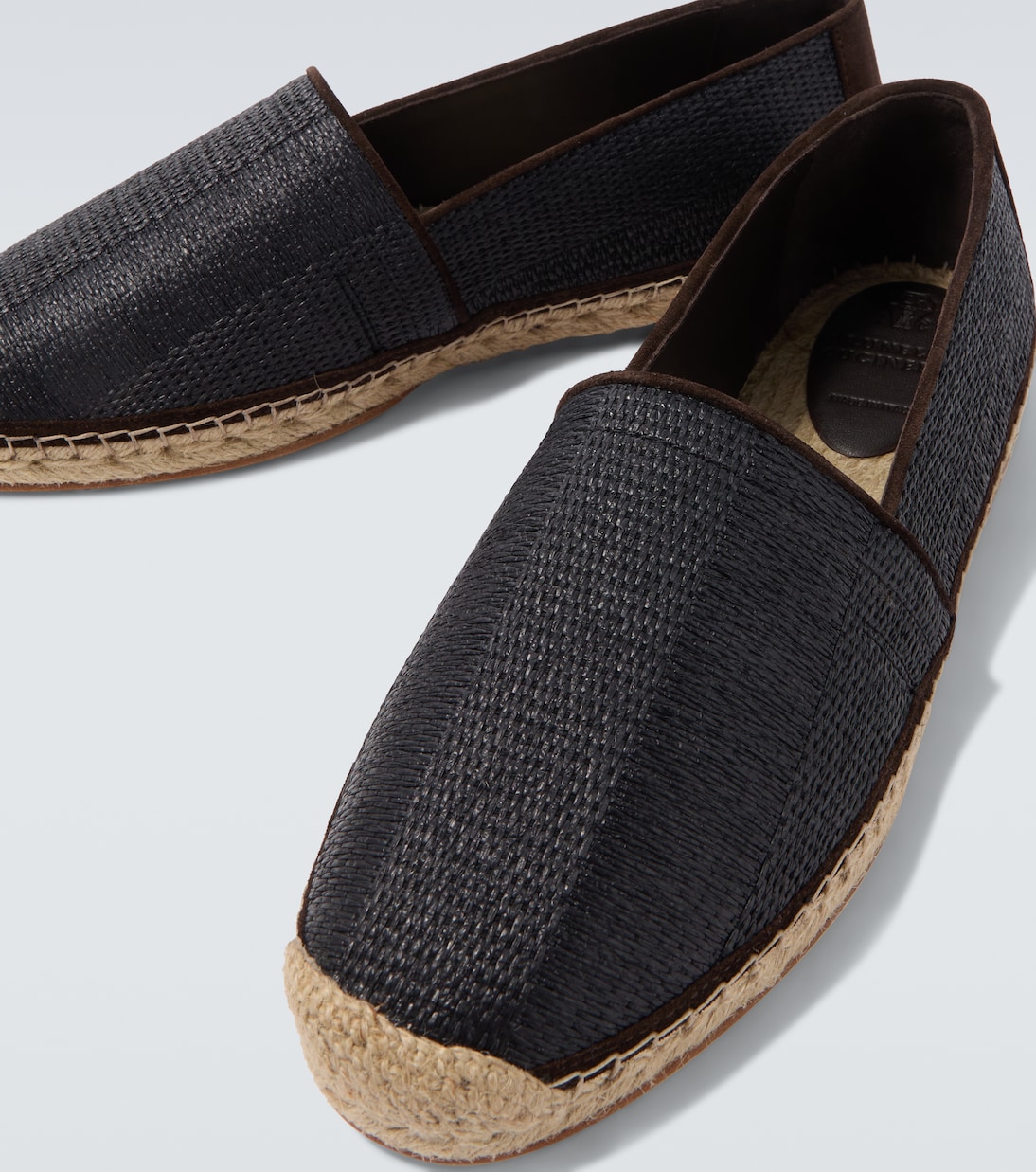 Suede-trimmed espadrilles | Brunello Cucinelli