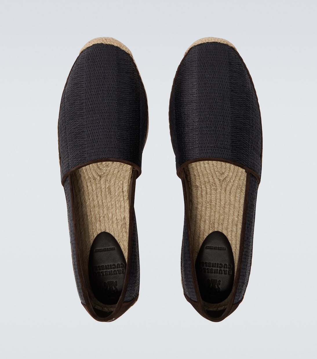 Suede-trimmed espadrilles | Brunello Cucinelli