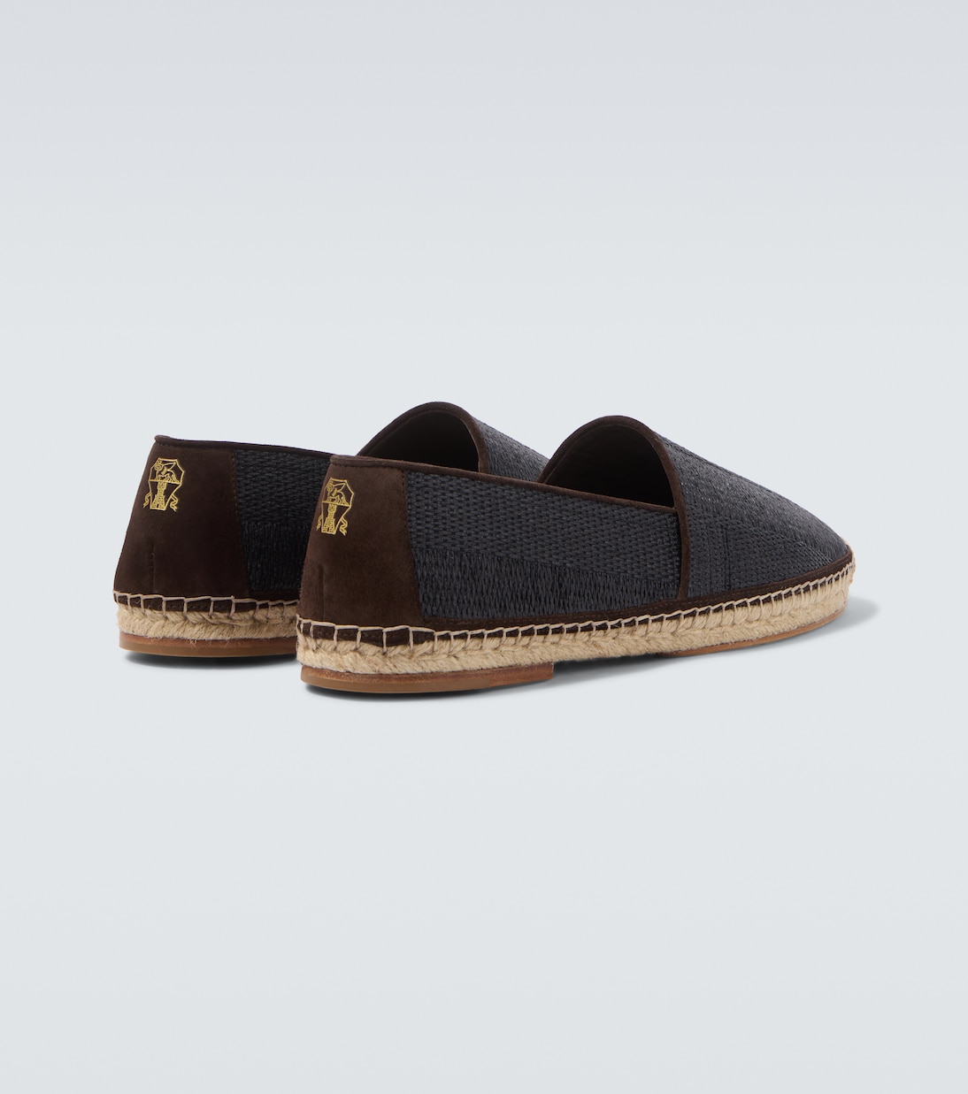 Suede-trimmed espadrilles | Brunello Cucinelli