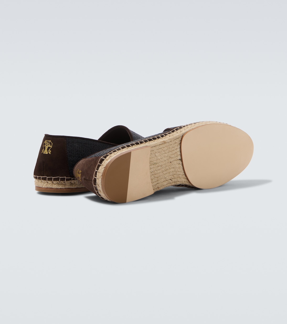 Suede-trimmed espadrilles | Brunello Cucinelli