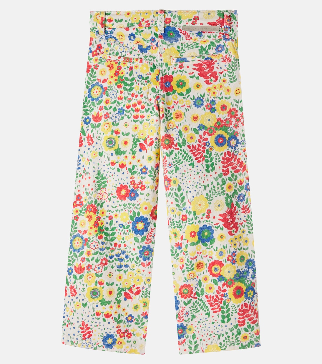 Floral cotton gabardine pants | Stella McCartney Kids