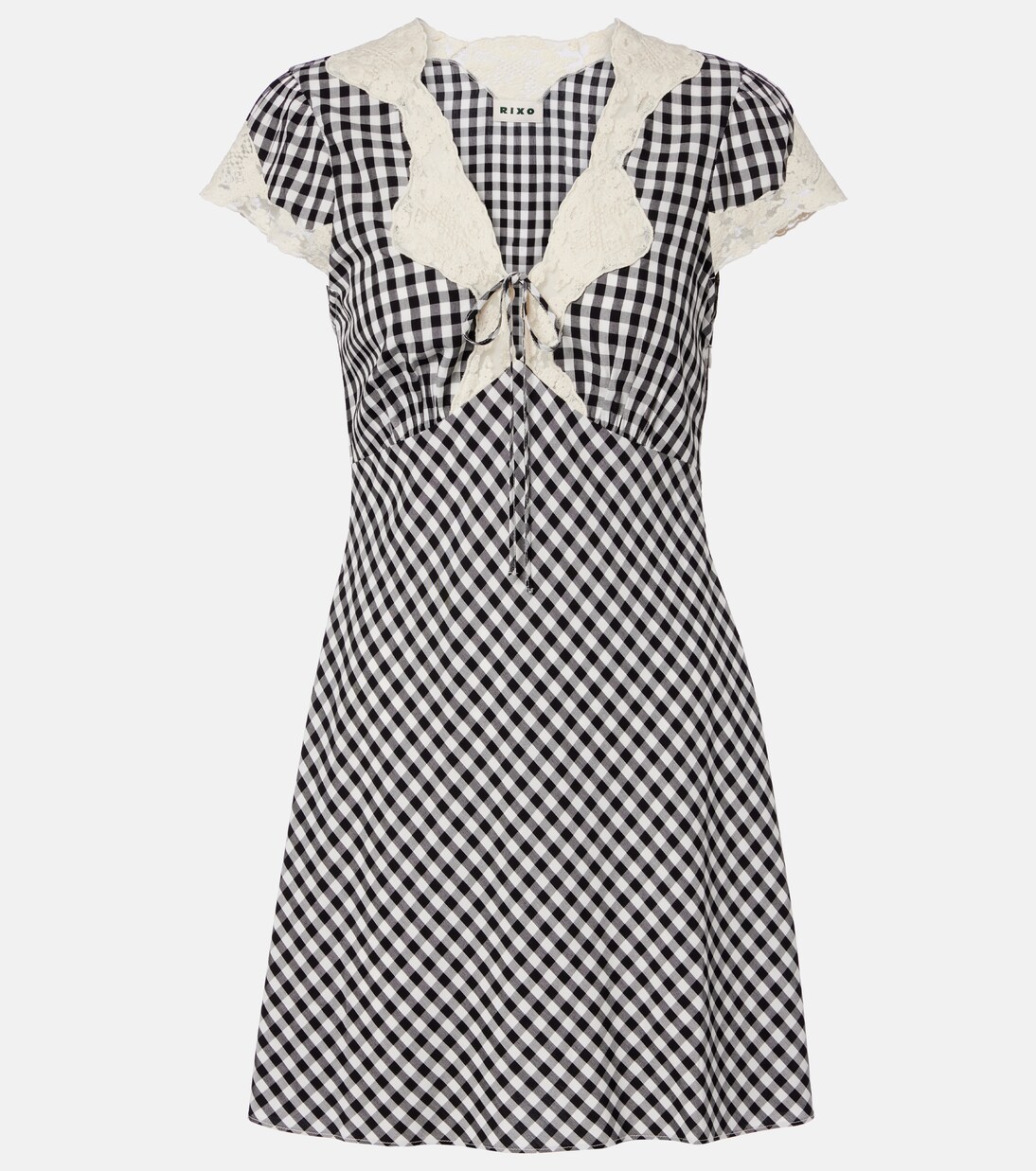 Minikleid Lacie aus Crêpe mit Spitze | Rixo