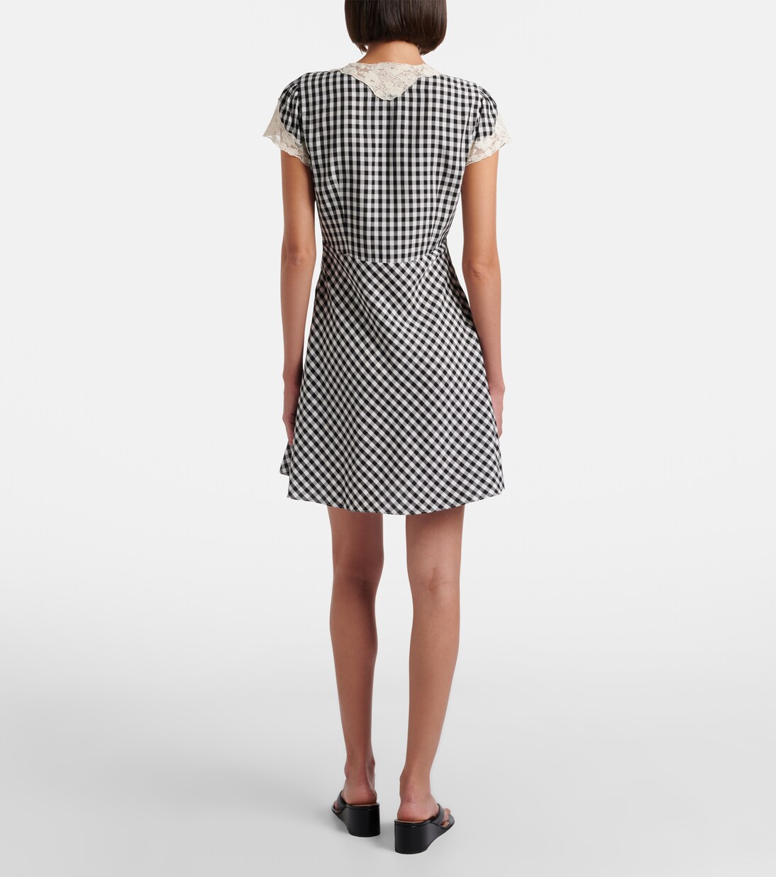 Minikleid Lacie aus Crêpe mit Spitze | Rixo