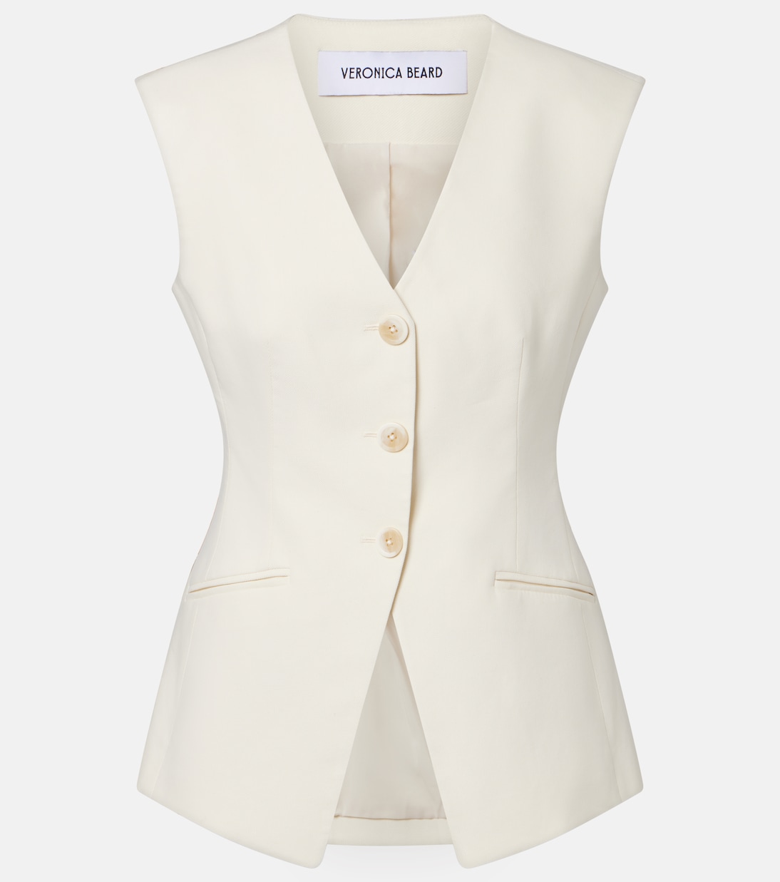 Gillson cotton-blend twill vest | Veronica Beard