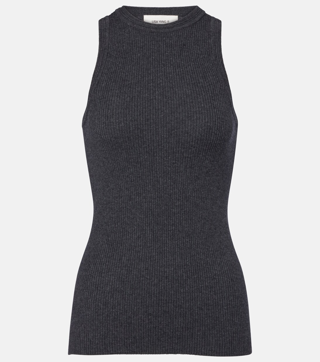 Amya ribbed-knit cotton and cashmere tank top | Lisa Yang