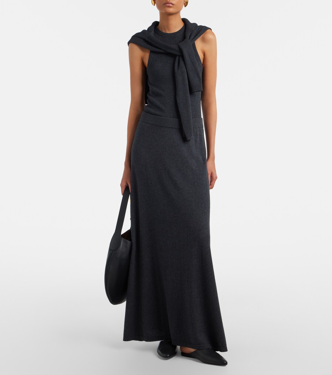 Amya ribbed-knit cotton and cashmere tank top | Lisa Yang