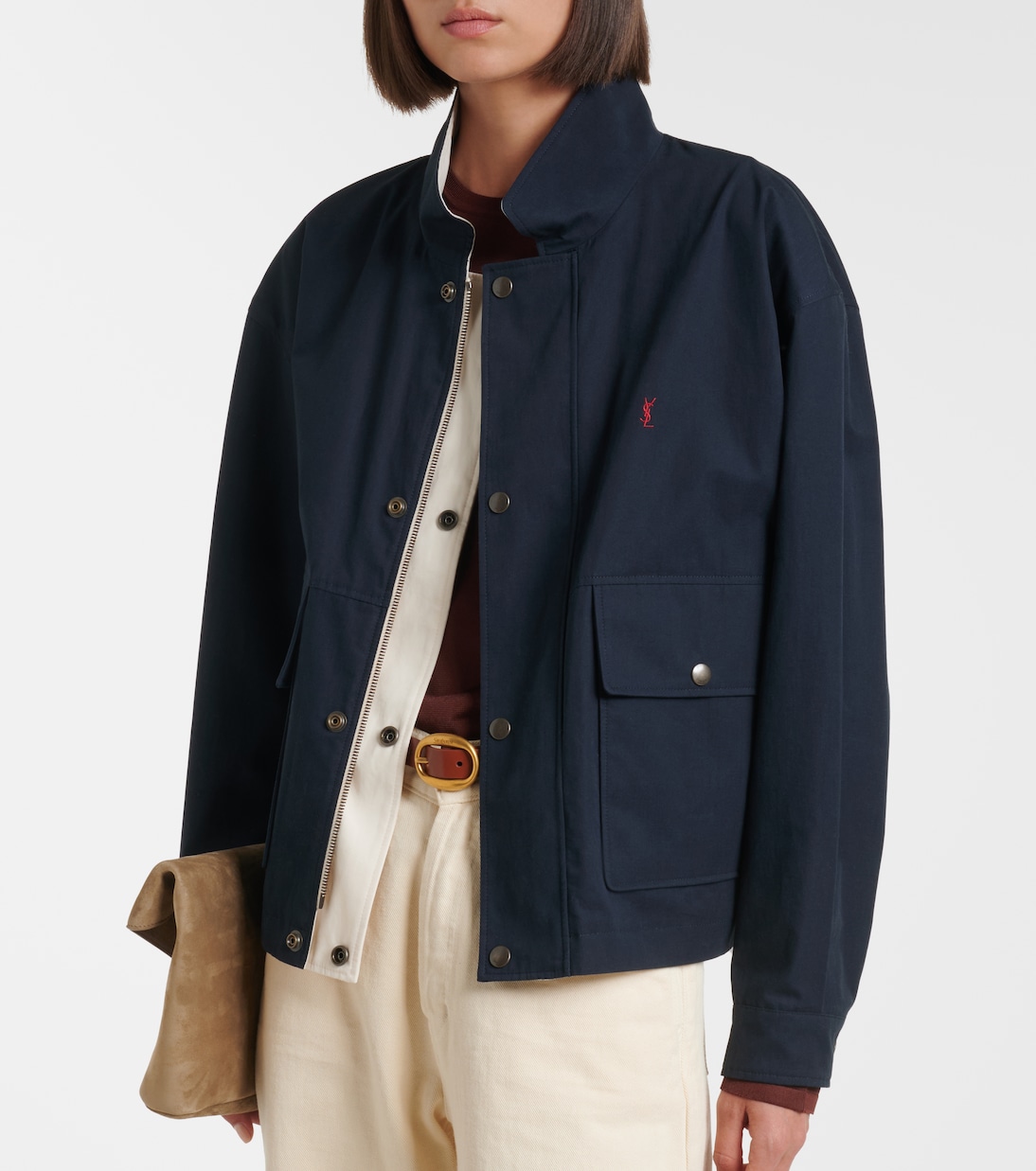 Reversible cotton blouson jacket | Saint Laurent