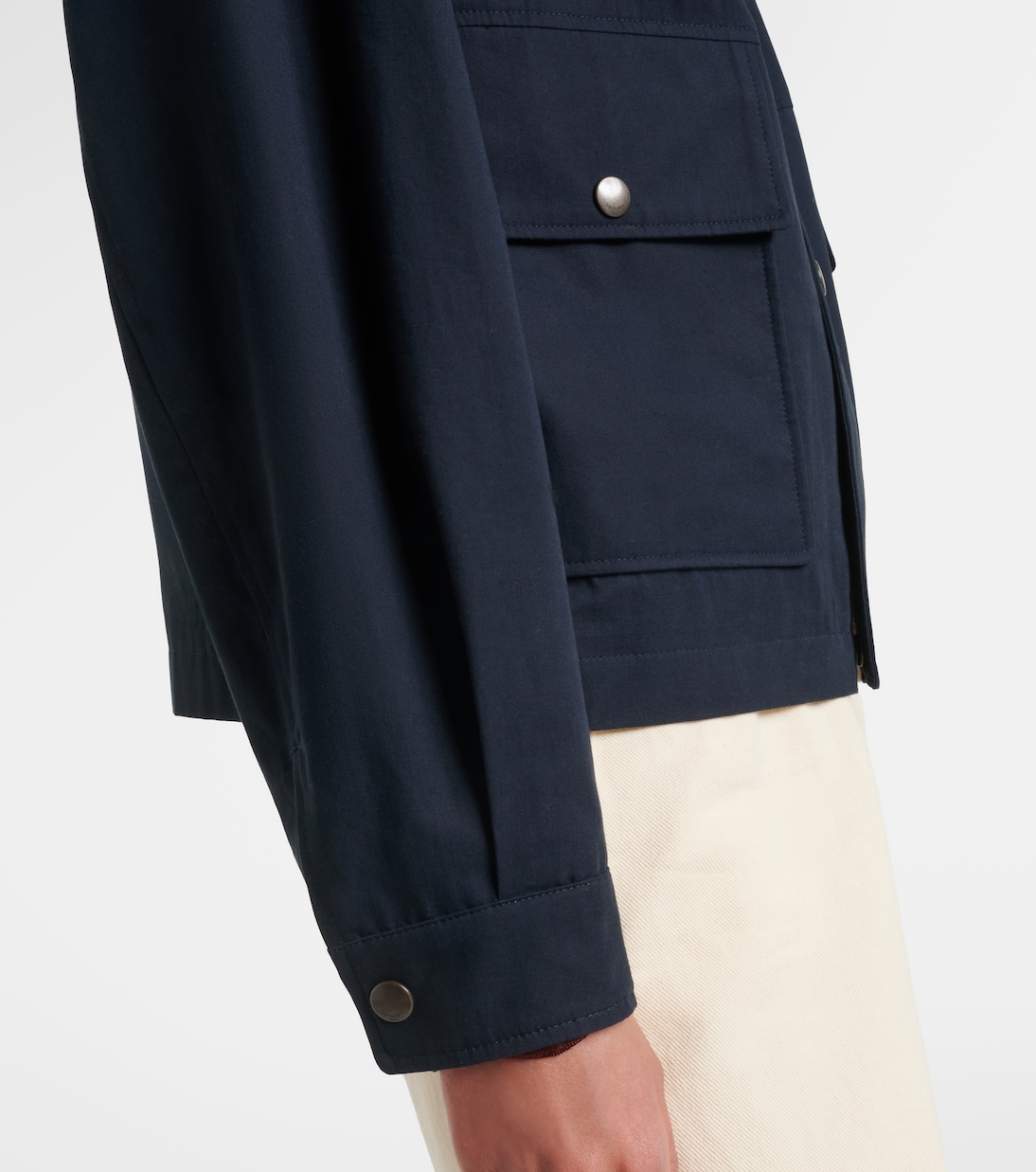 Reversible cotton blouson jacket | Saint Laurent