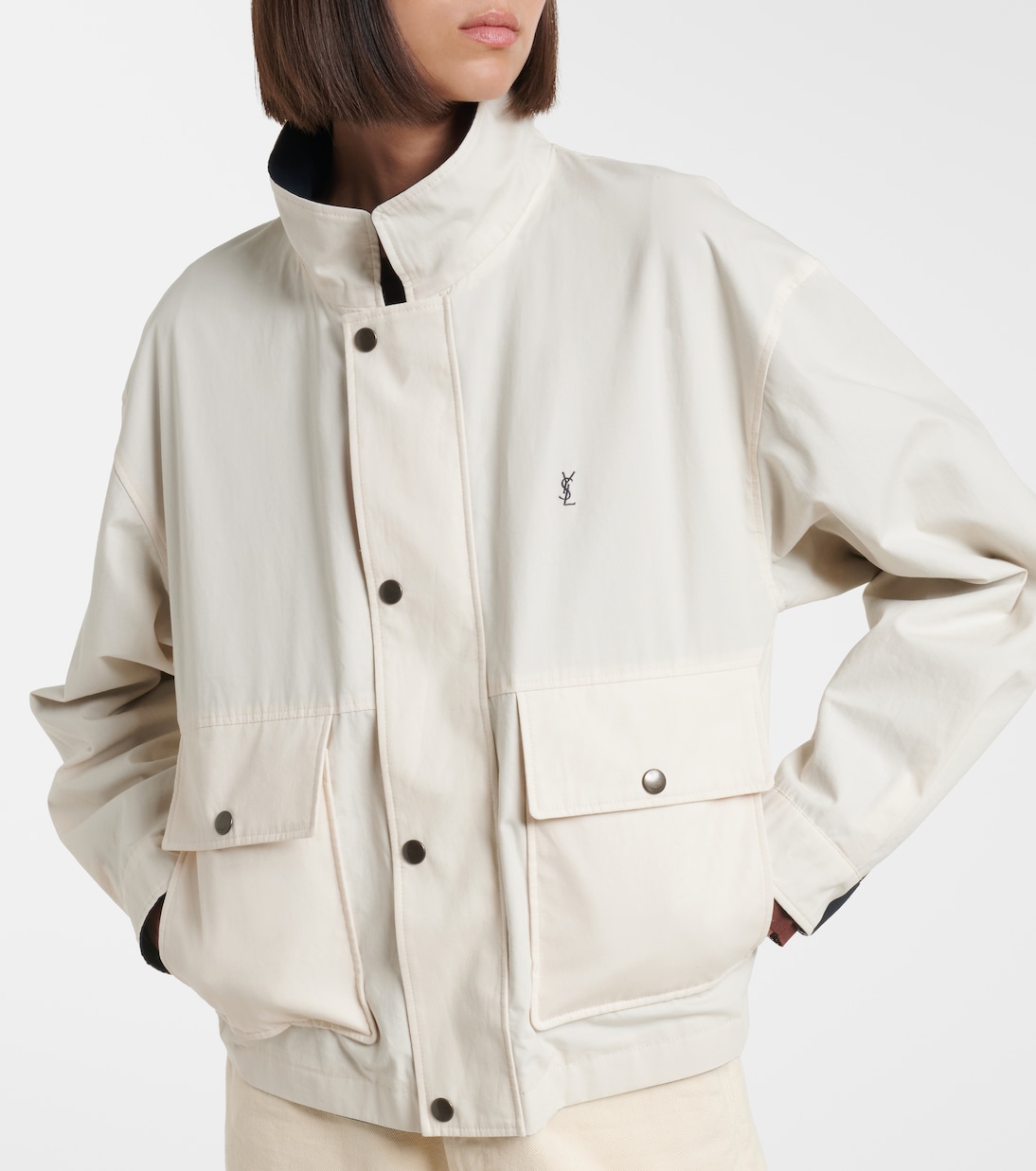 Reversible cotton blouson jacket | Saint Laurent