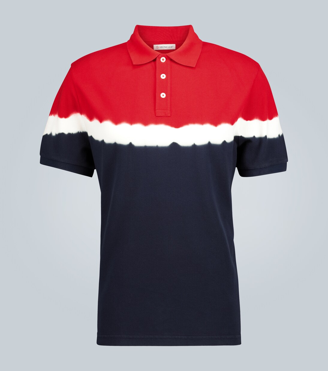 Poloshirt mit Batik-Print | Moncler