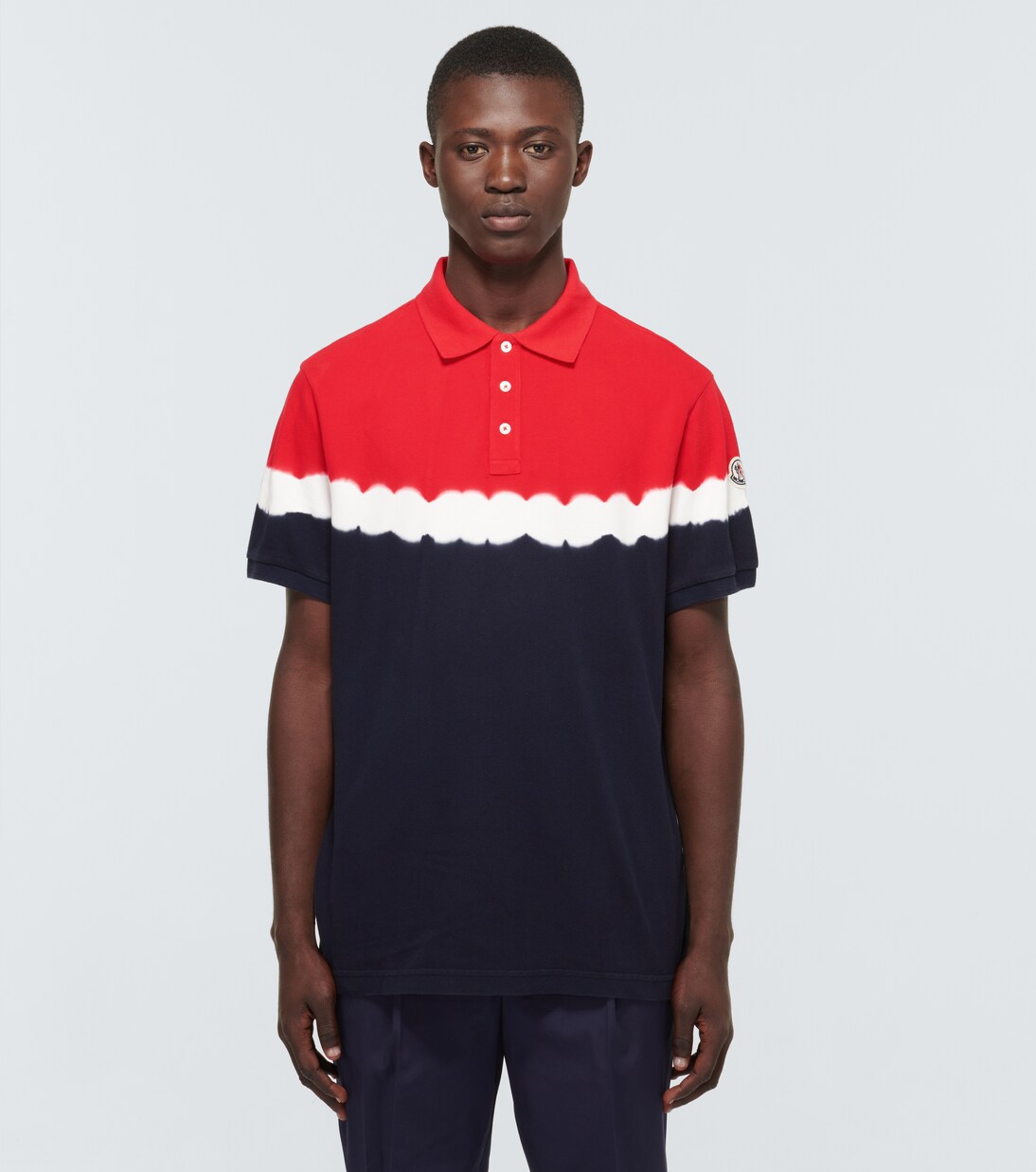 Poloshirt mit Batik-Print | Moncler