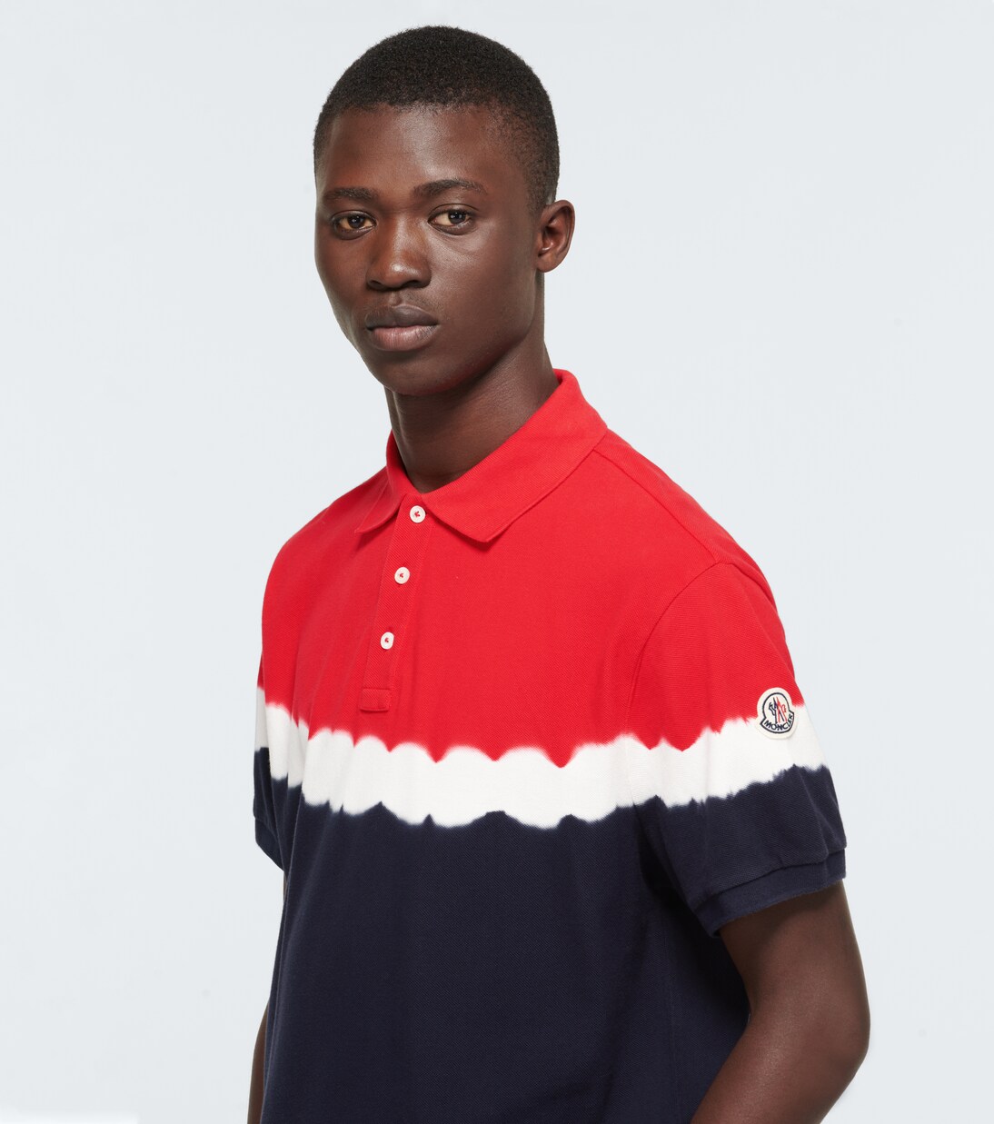 Poloshirt mit Batik-Print | Moncler