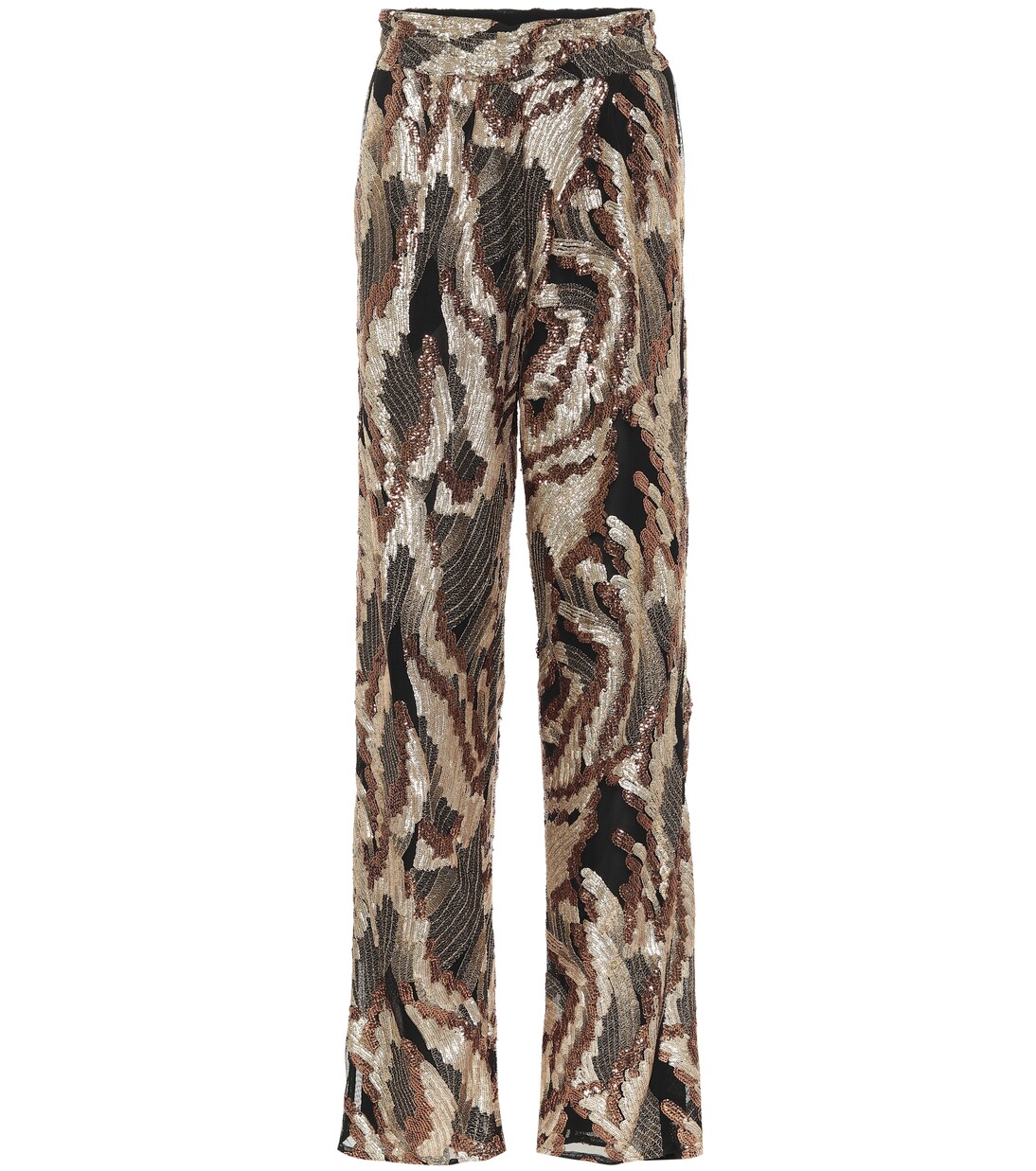 Sequined high-rise straight pants | Dries Van Noten