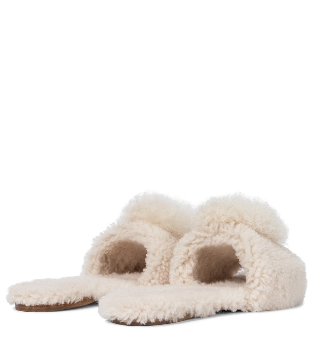 Pantoletten Foxy aus Shearling | Aquazzura