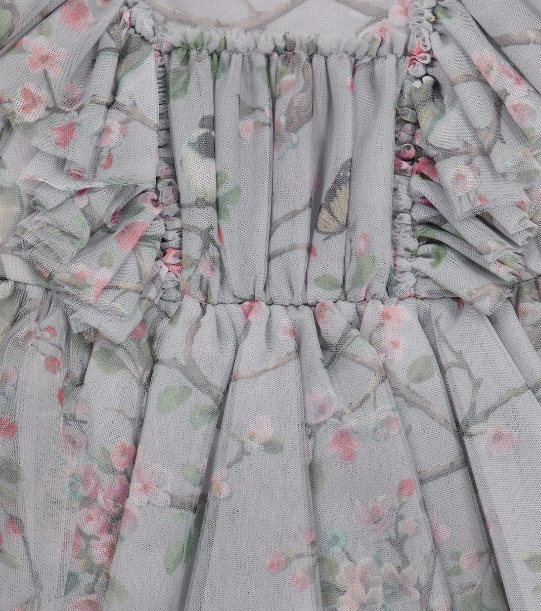 Robe en tulle à fleurs | Monnalisa