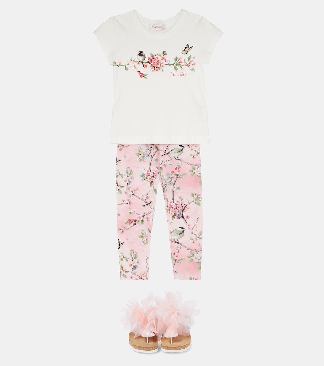 Ruffle-trim sandals | Monnalisa