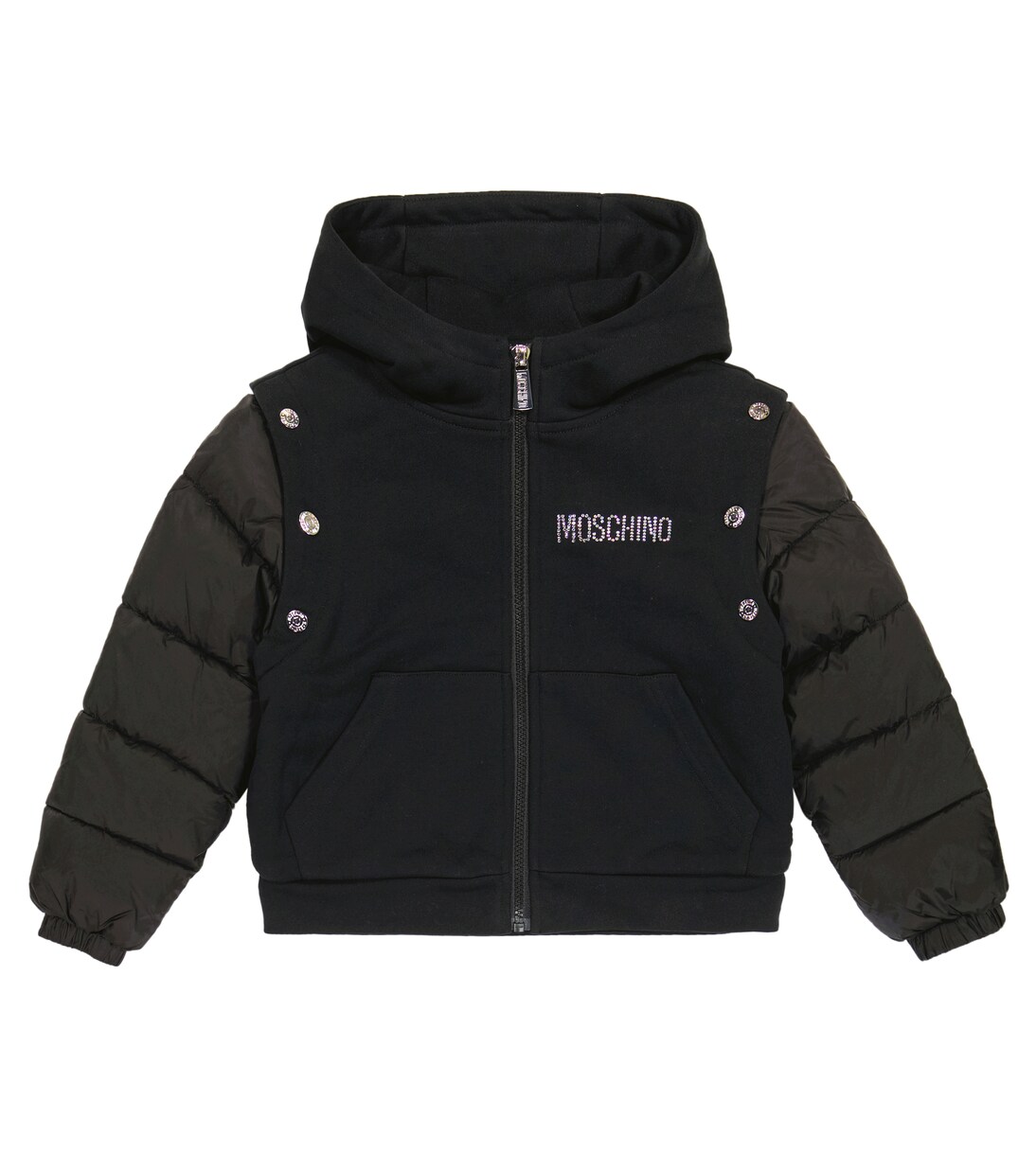 Embellished puffer jacket | Moschino Kids