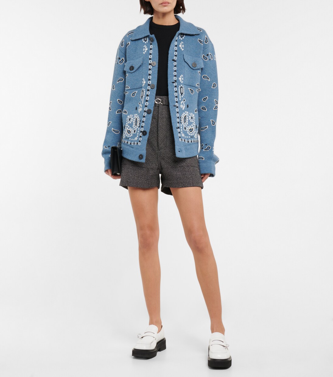 Shorts aus Wolle und Baumwolle | Plan C