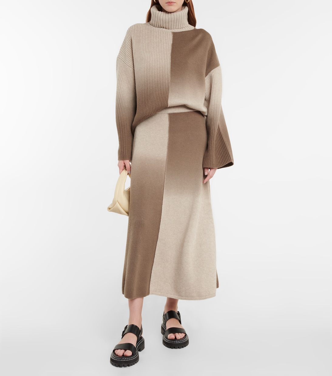 Midirock aus Wolle und Kaschmir | Joseph