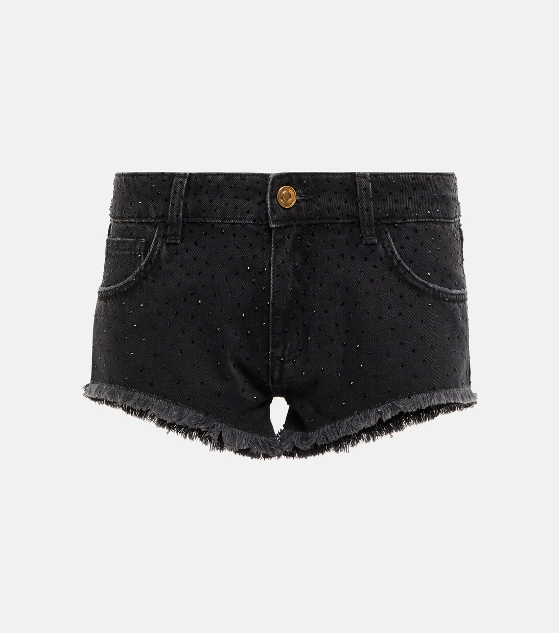 Low-rise denim shorts | Blumarine