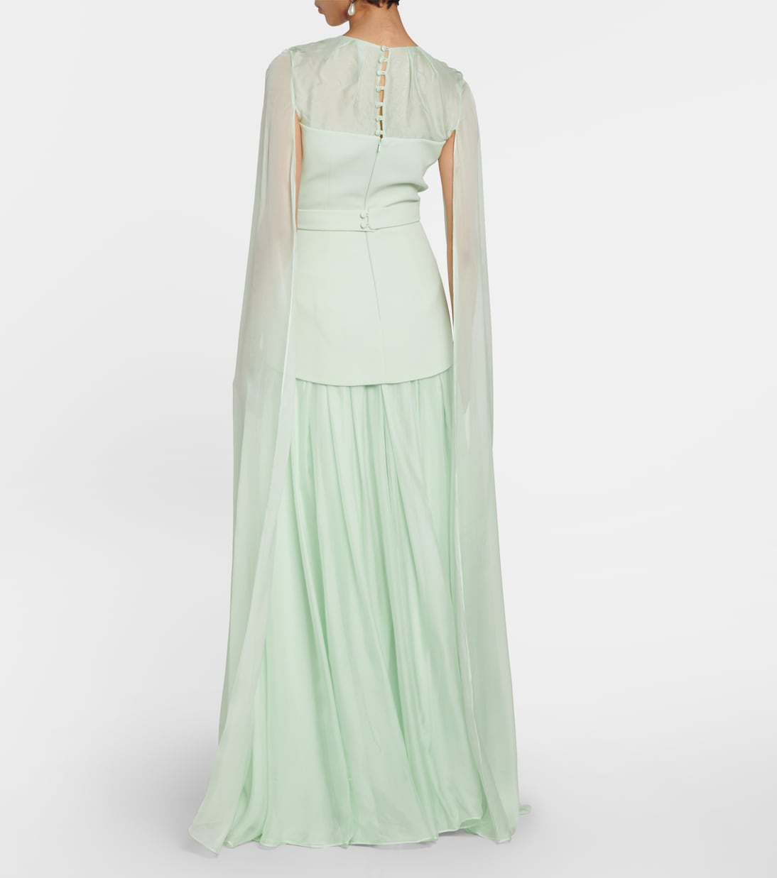 Gloria silk and crêpe gown | Safiyaa