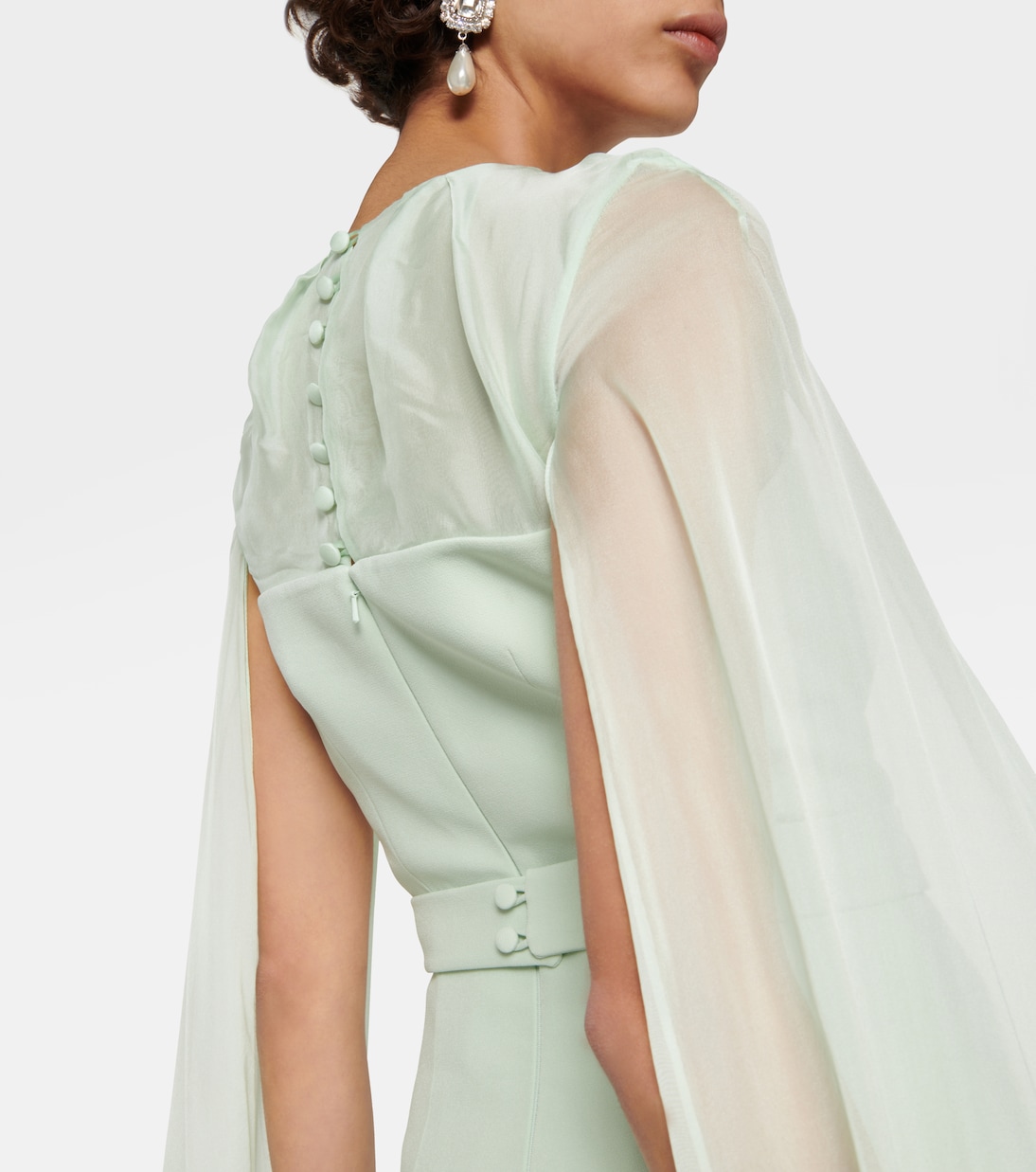 Gloria silk and crêpe gown | Safiyaa