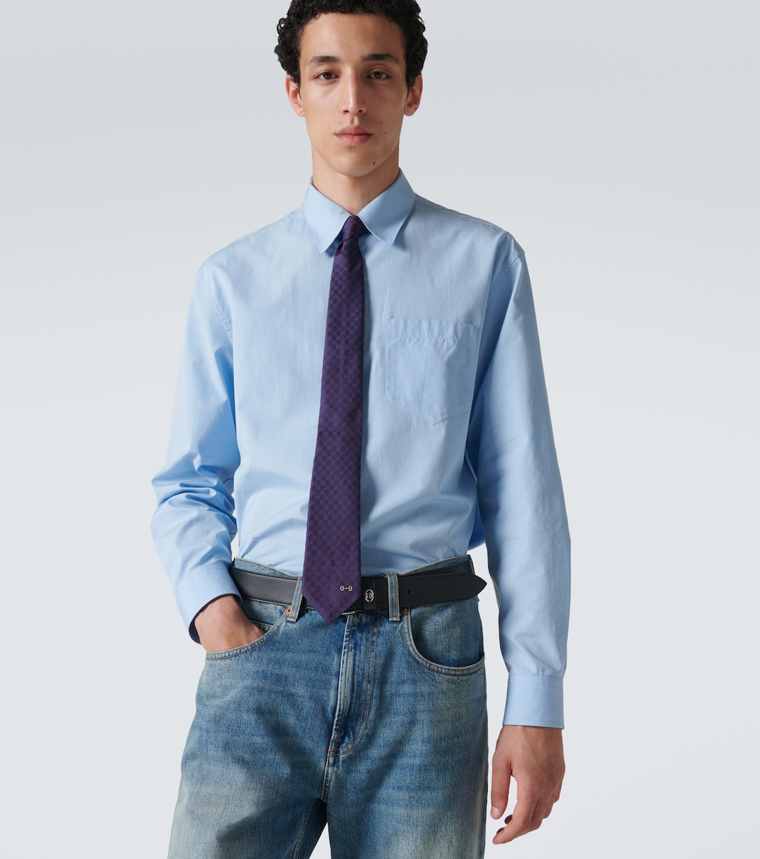 Cravatta in seta jacquard GG | Gucci