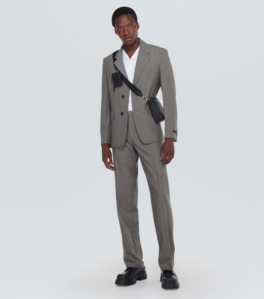 Schmale Hose aus Wolle und Mohair | Prada