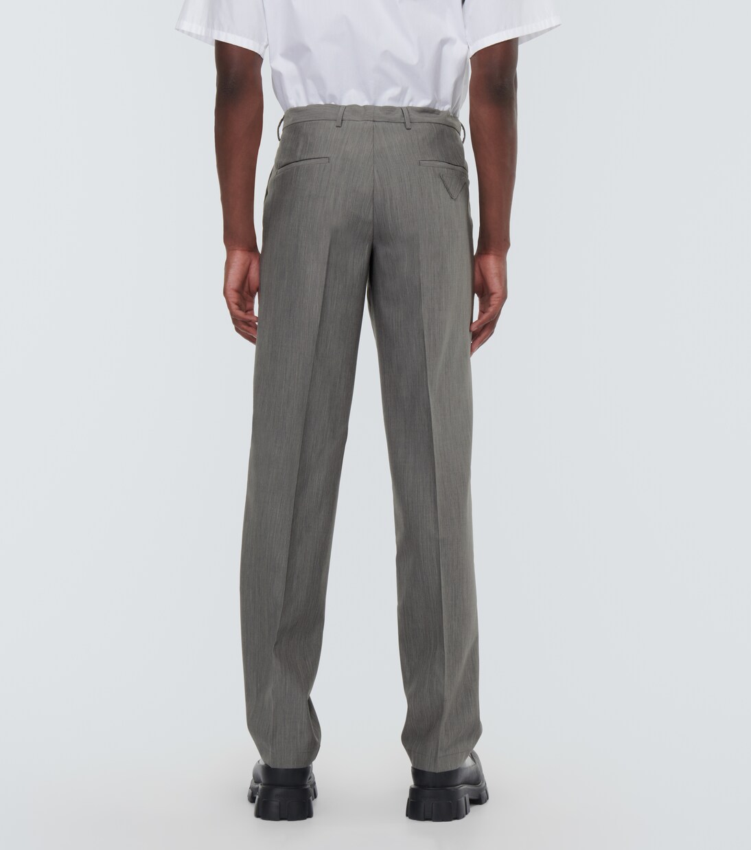 Schmale Hose aus Wolle und Mohair | Prada