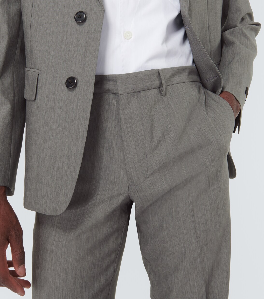 Schmale Hose aus Wolle und Mohair | Prada