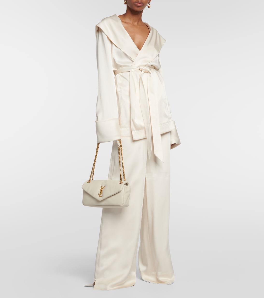 Calypso leather shoulder bag | Saint Laurent