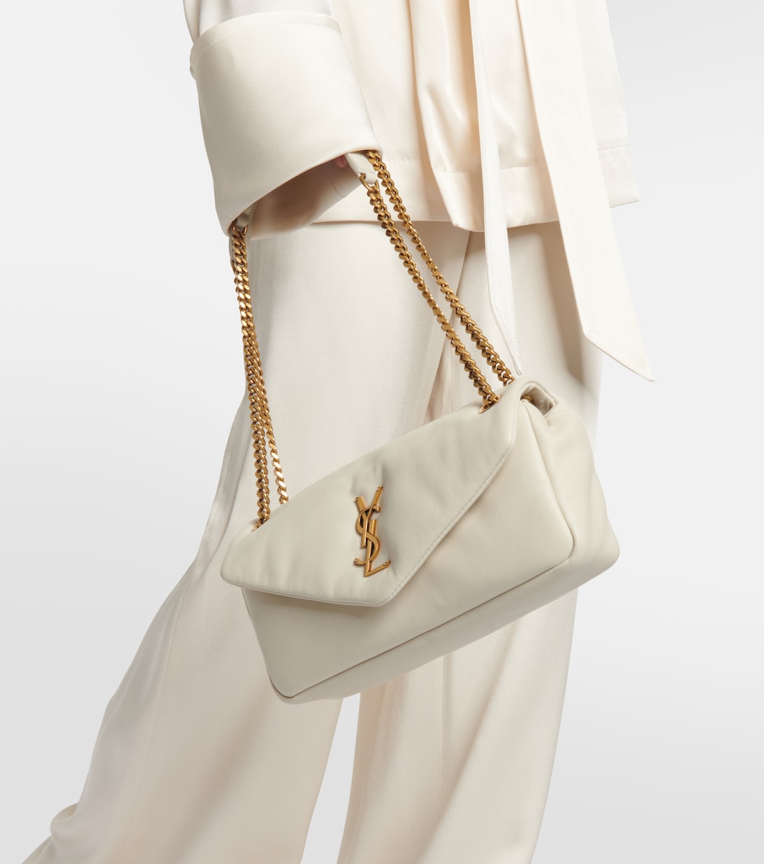 Calypso leather shoulder bag | Saint Laurent