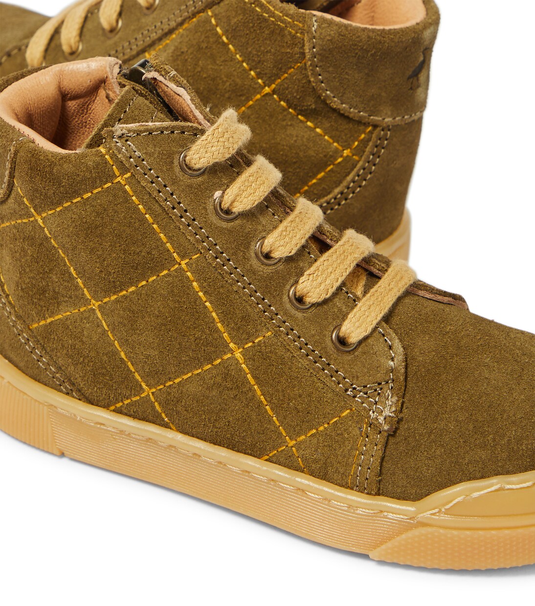 Quilted suede sneakers | Petit Nord