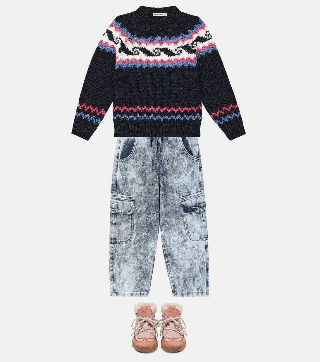 Rene cotton denim cargo pants | The New Society