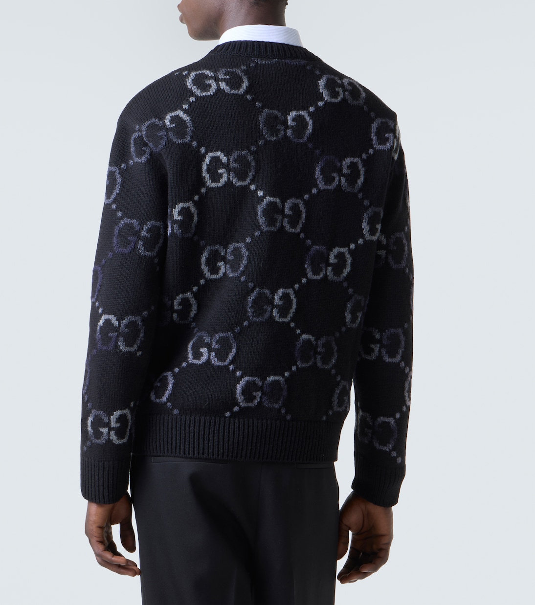 GG intarsia wool-blend sweater | Gucci