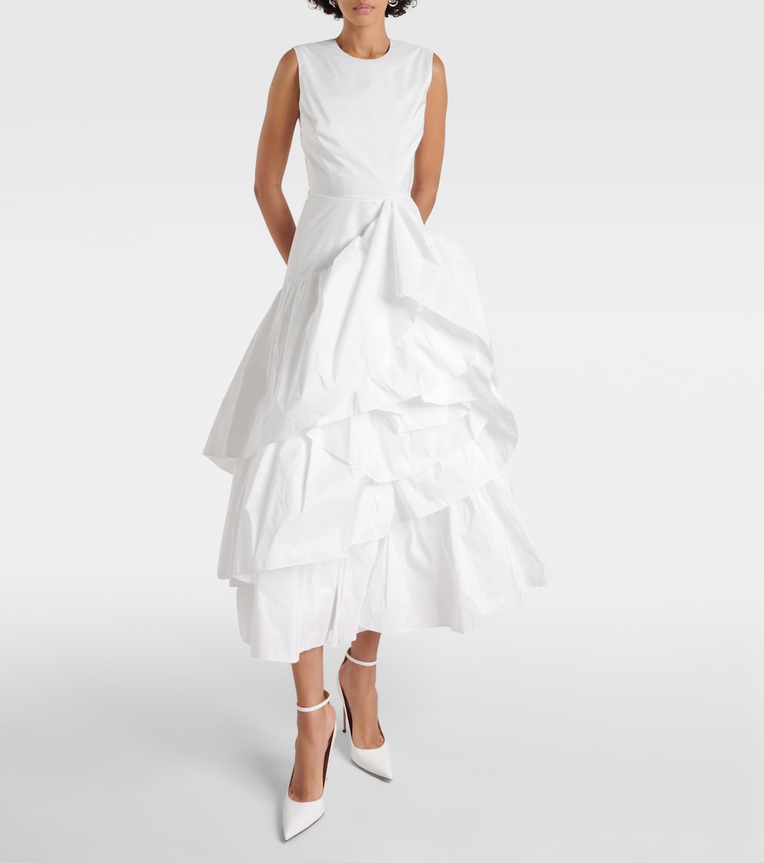 Bridal Midikleid Radica aus Taft | Roksanda