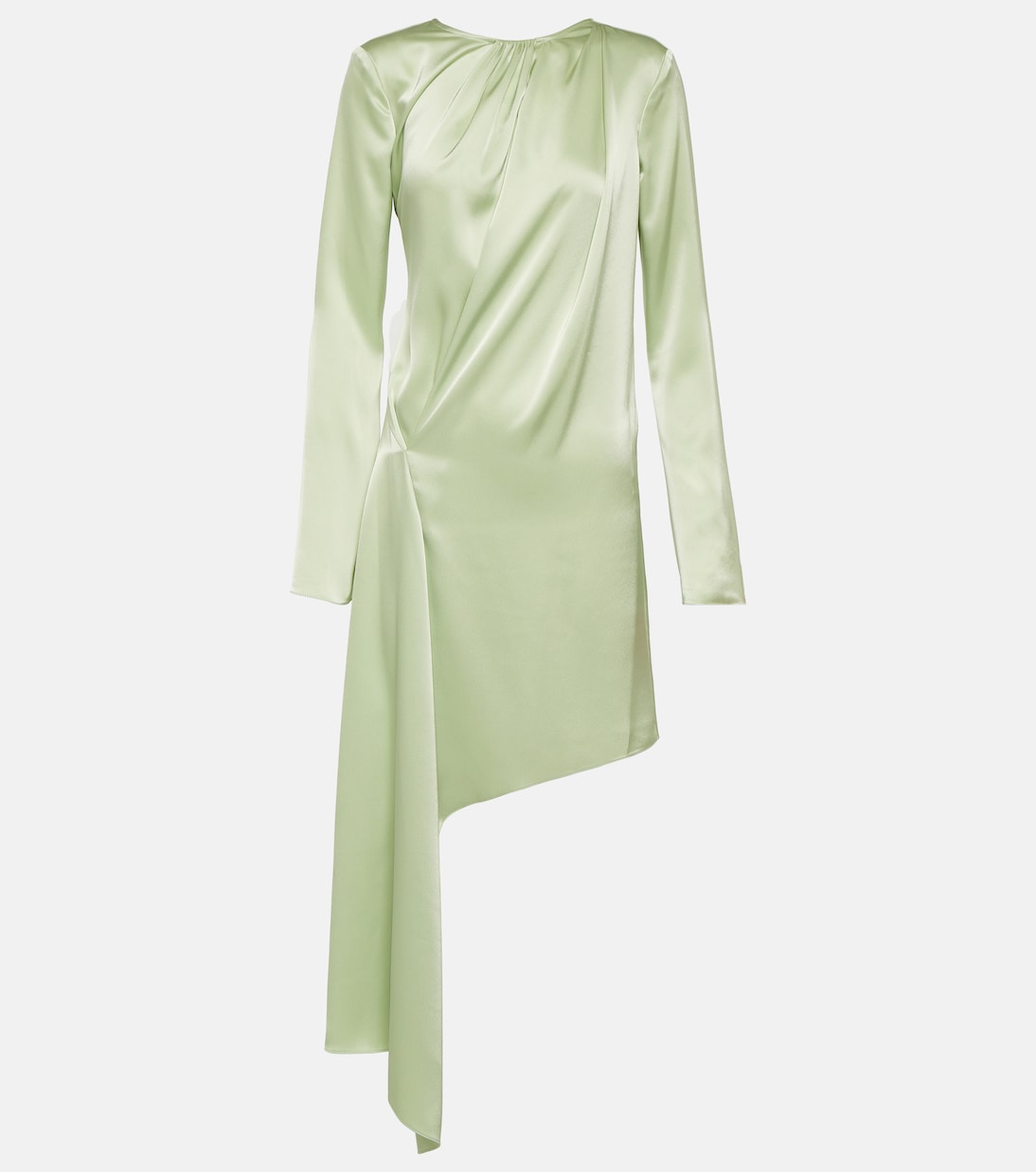 Robe midi asymétrique en satin | JW Anderson