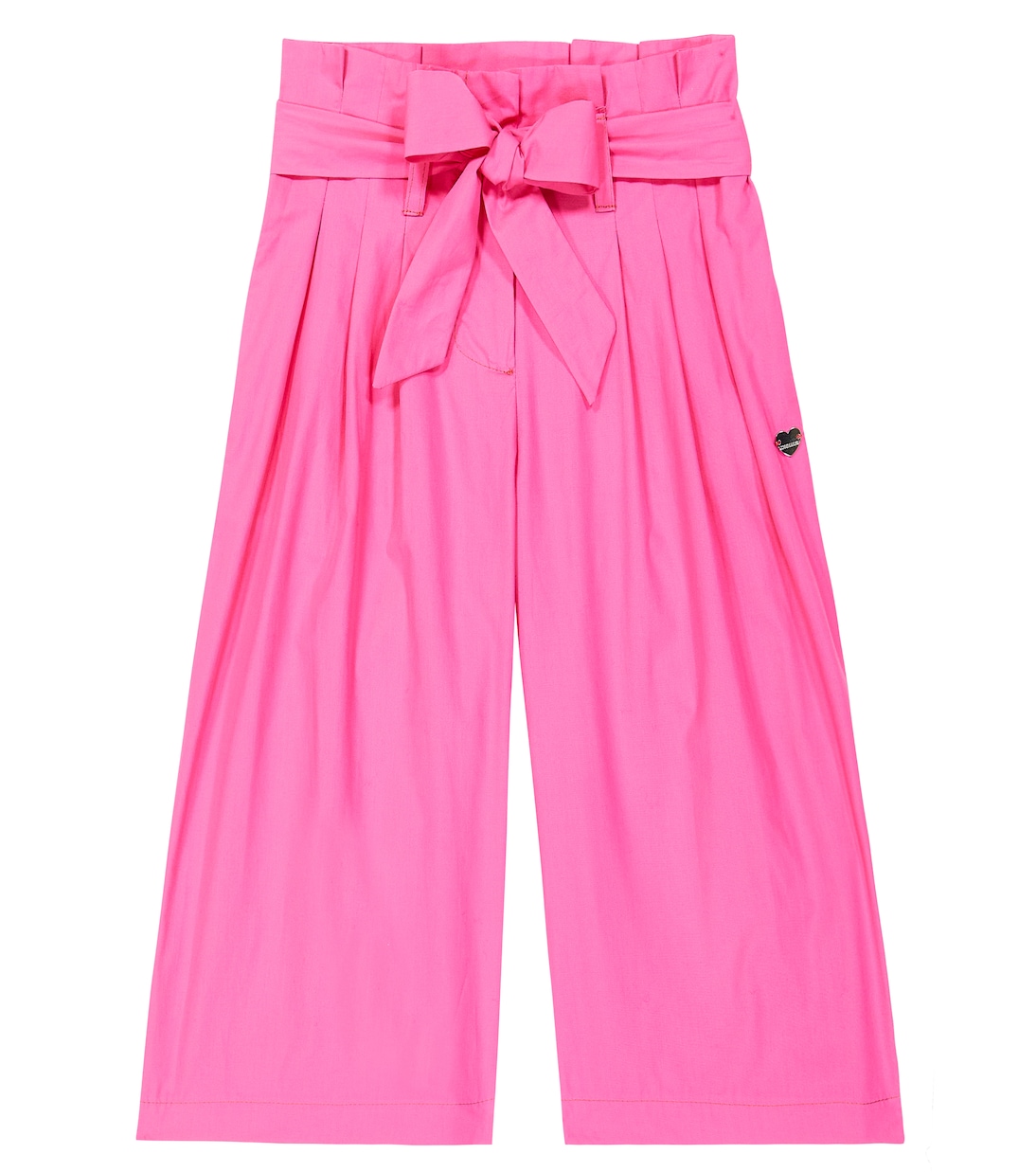 Cropped cotton poplin pants | Monnalisa