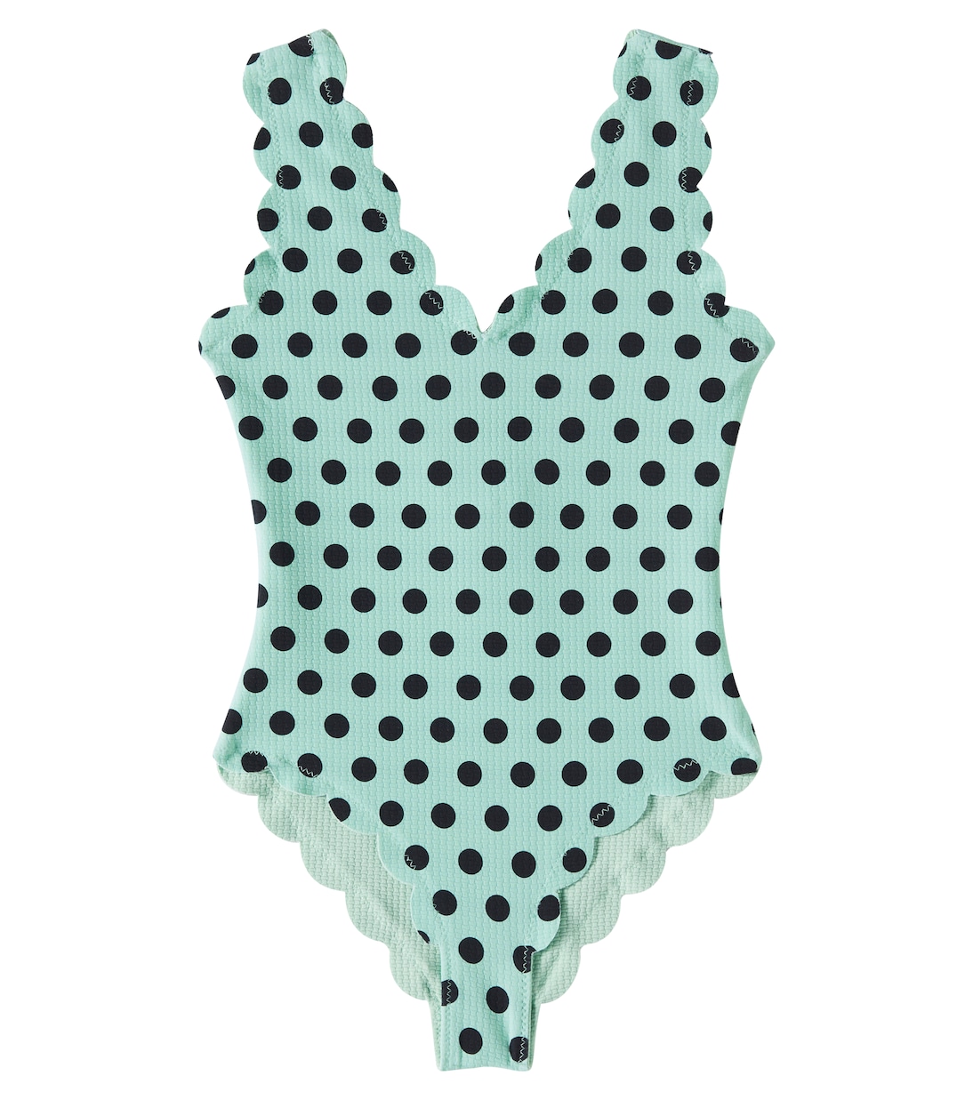 Bumby Charleston polka-dot scalloped swimsuit | Marysia Bumby