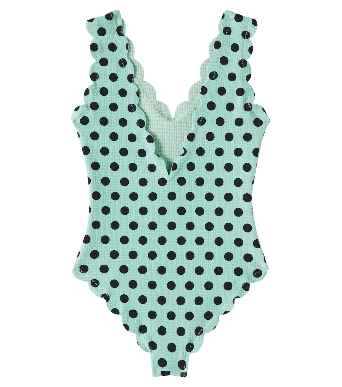 Bumby Charleston polka-dot scalloped swimsuit | Marysia Bumby